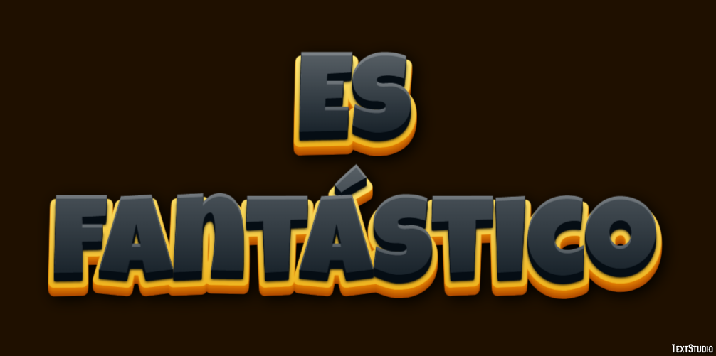 Es fantástico Efecto de texto