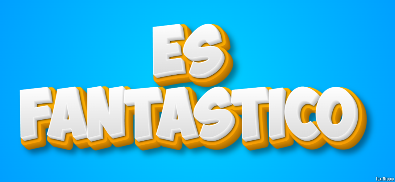 Es fantástico Efecto de texto