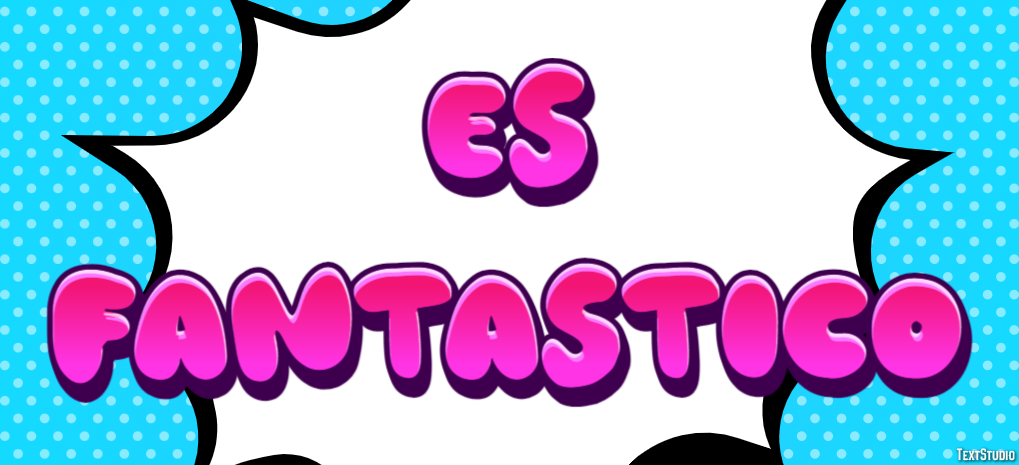 Es fantástico Эффект текста