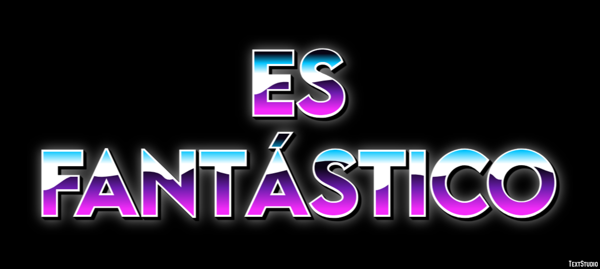 Es fantástico Efecto de texto
