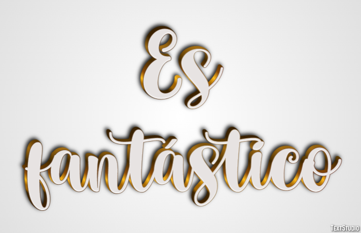 Es fantástico Efecto de Texto