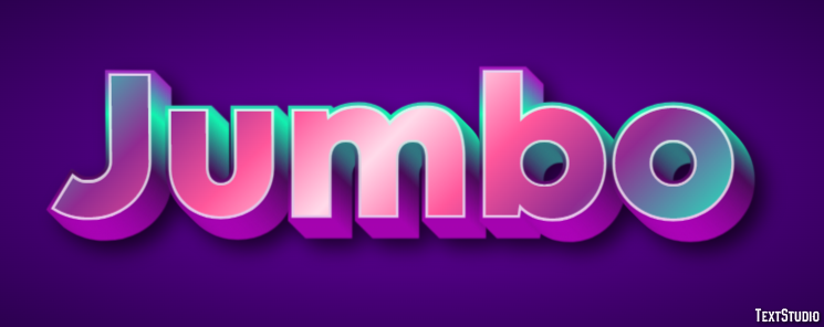 Jumbo Text effect
