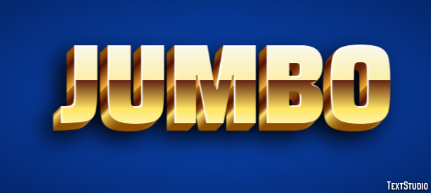Jumbo Text effect