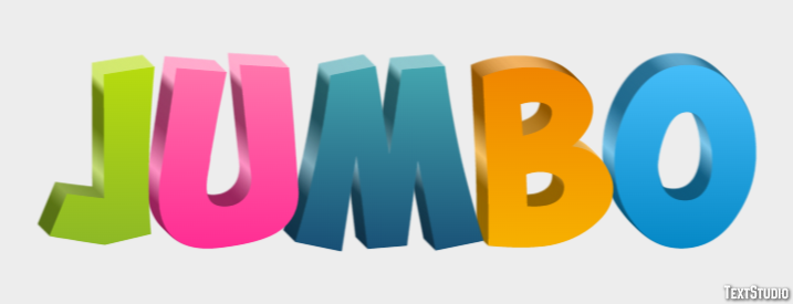 Jumbo Text effect
