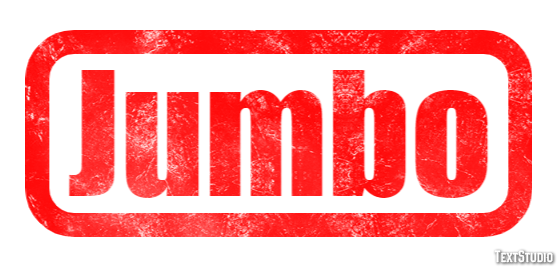 Jumbo Text effect