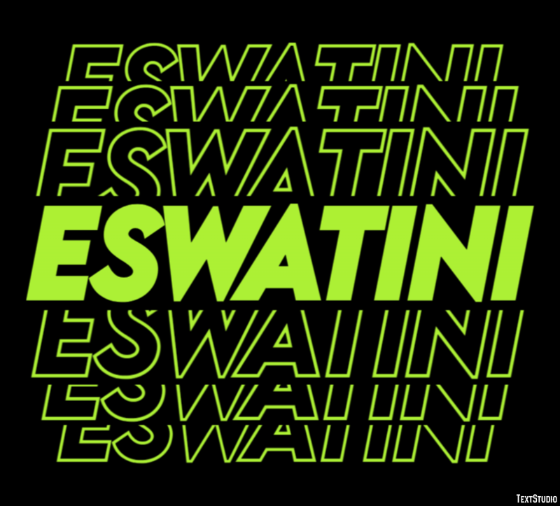 Eswatini Text effect