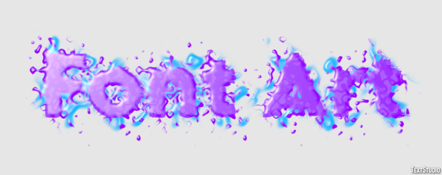 Font Art Efecto de texto
