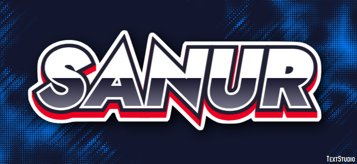 Sanur Texteffekt