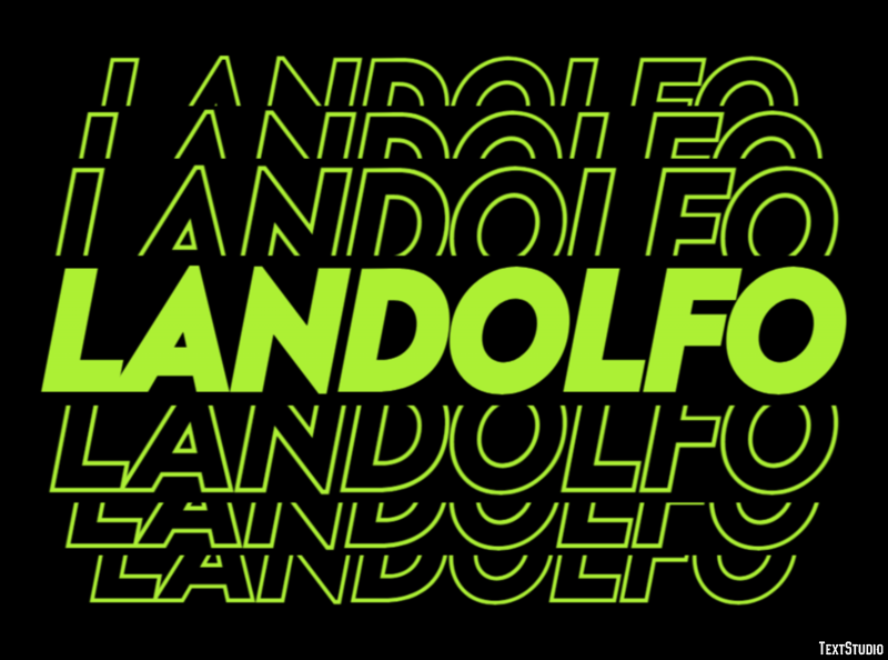 Landolfo テキスト効果