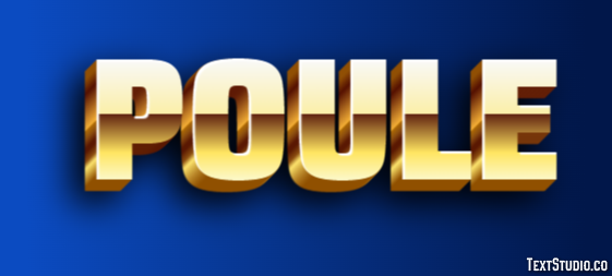 Poule Texteffekt