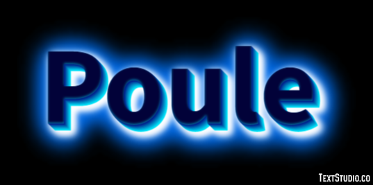Poule Texteffekt