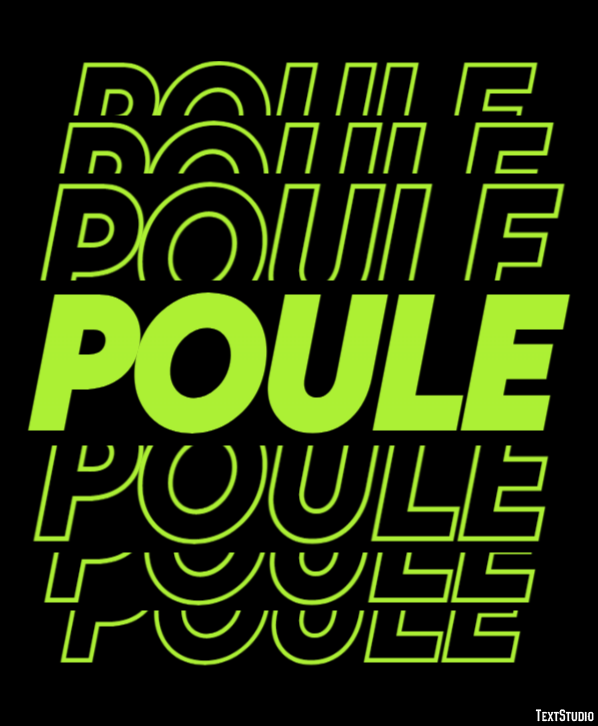 Poule Texteffekt