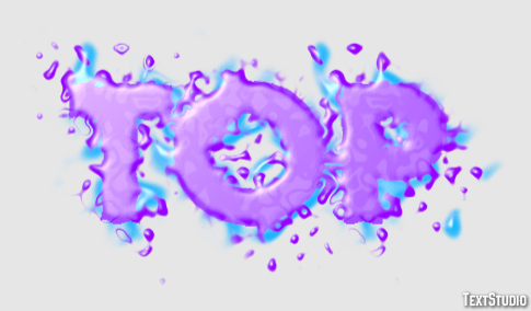 Top Text Effect