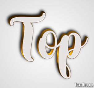 Top Text Effect