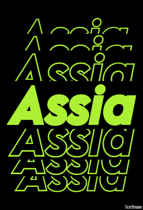 Assia Text Effect