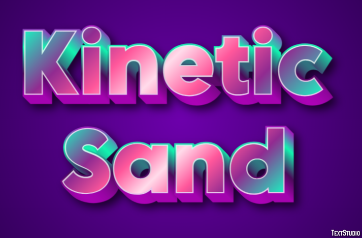 Kinetic Sand Metin Efekti