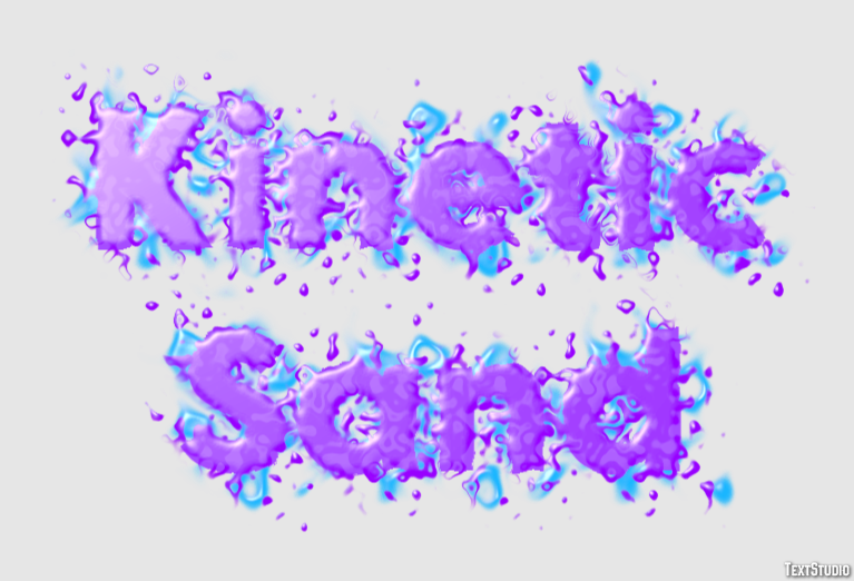 Kinetic Sand Metin efekti
