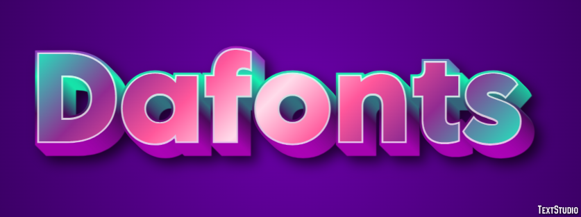 Dafonts Эффект текста