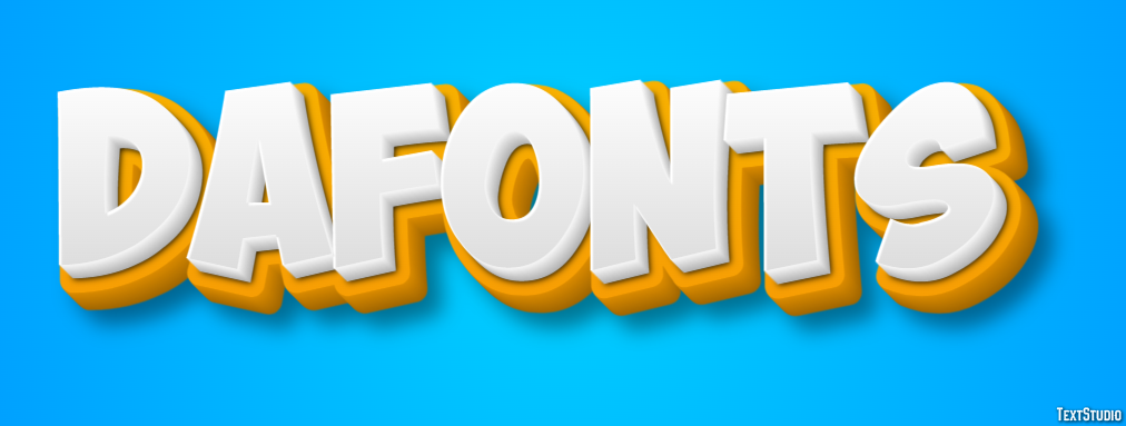 Dafonts Эффект текста