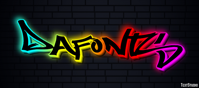 Dafonts Эффект текста