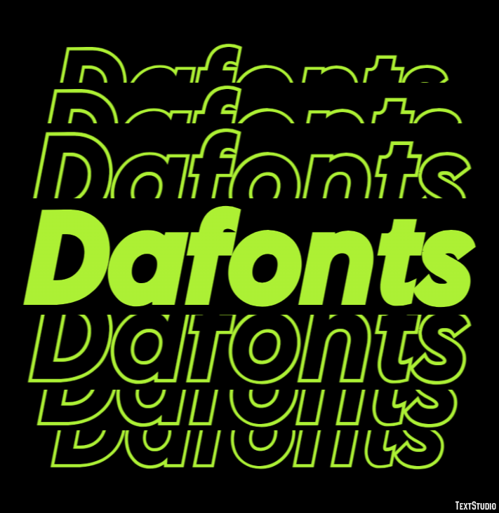 Dafonts Эффект текста