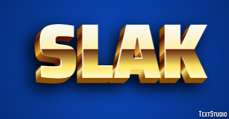 Slak Texteffekt