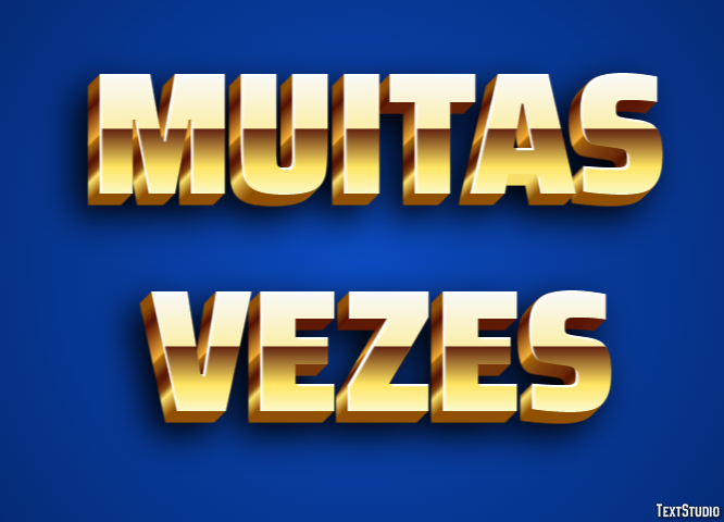 Muitas vezes Efeito de texto