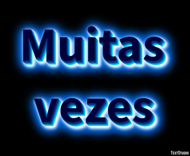 Muitas vezes Efeito de texto