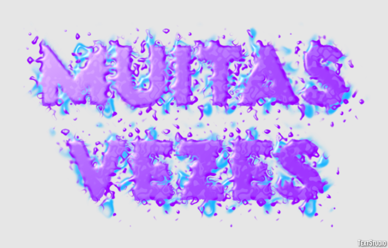 Muitas vezes Efeito de texto
