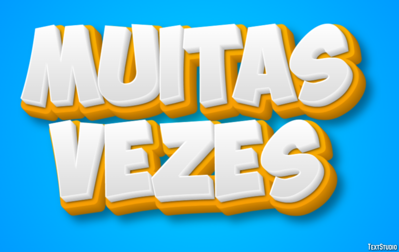 Muitas vezes Efeito de texto