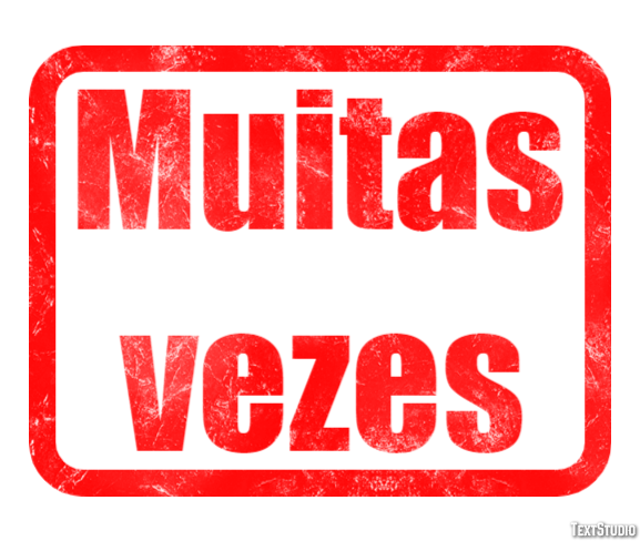 Muitas vezes Efeito de texto