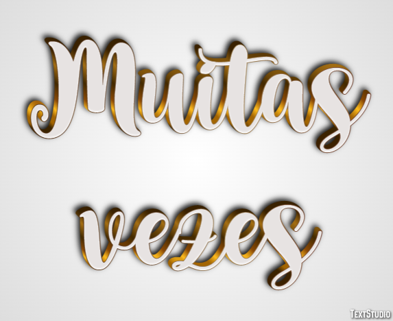 Muitas vezes Efeito de texto