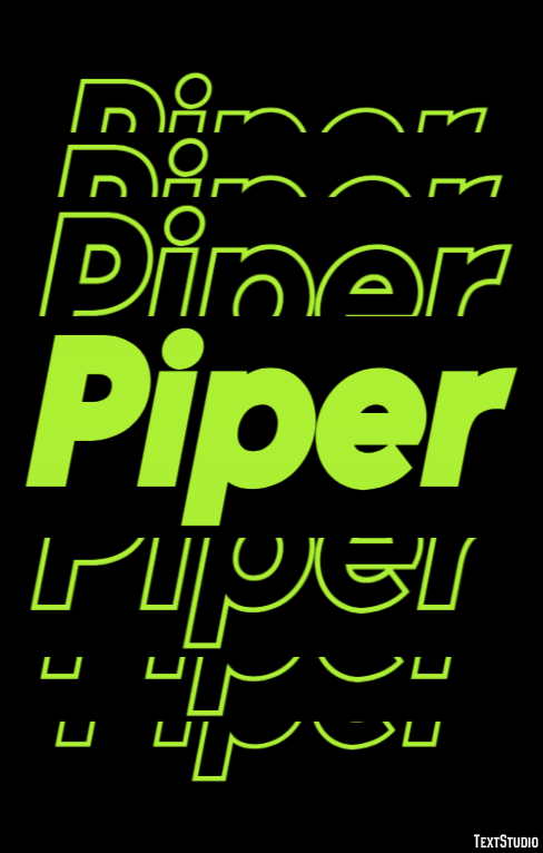Piper Texteffekt