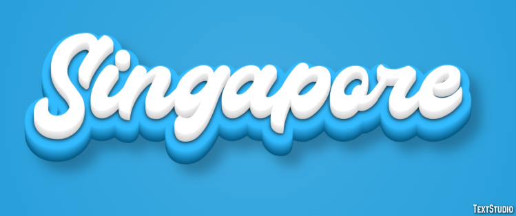 Singapore Text effect