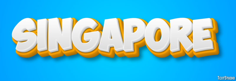 Singapore Text effect