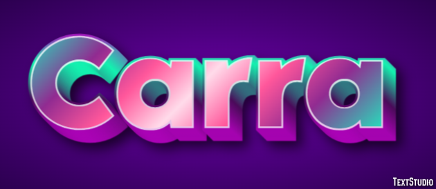 Carra Text effect