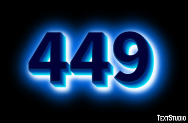 449 Tekst Effect