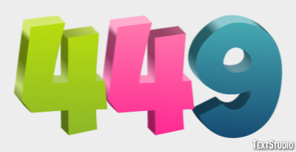 449 Effet de texte