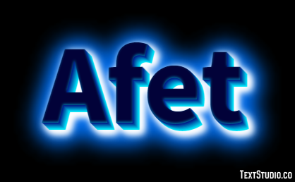 Afet Efeito de texto