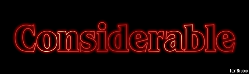 Considerable Text Effect