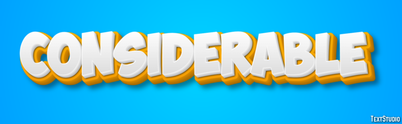 Considerable Text Effect