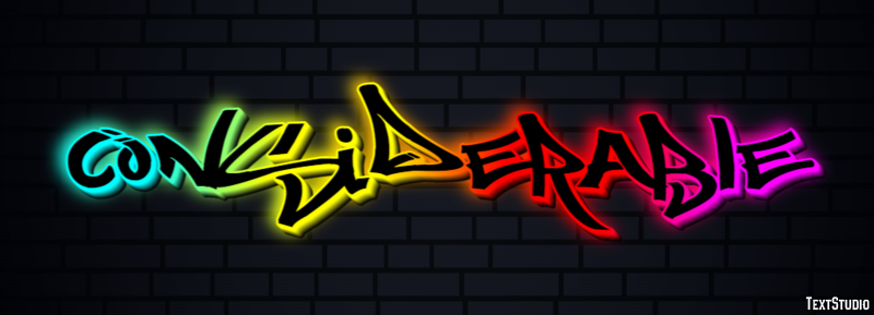 Considerable Text effect