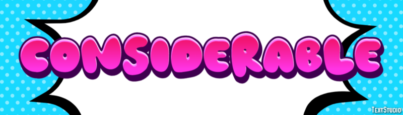 Considerable Text Effect