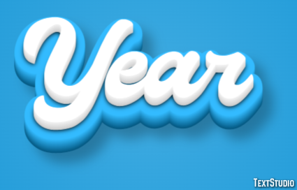 Year Text Effect
