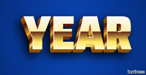 Year Text Effect