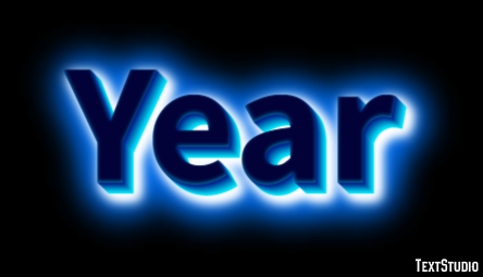 Year Effetto testo
