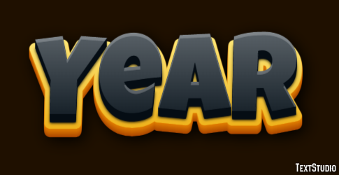 Year Text Effect