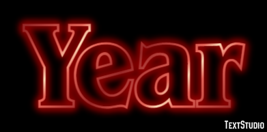 Year Text Effect