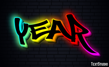 Year Text Effect
