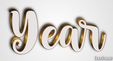 Year Text Effect